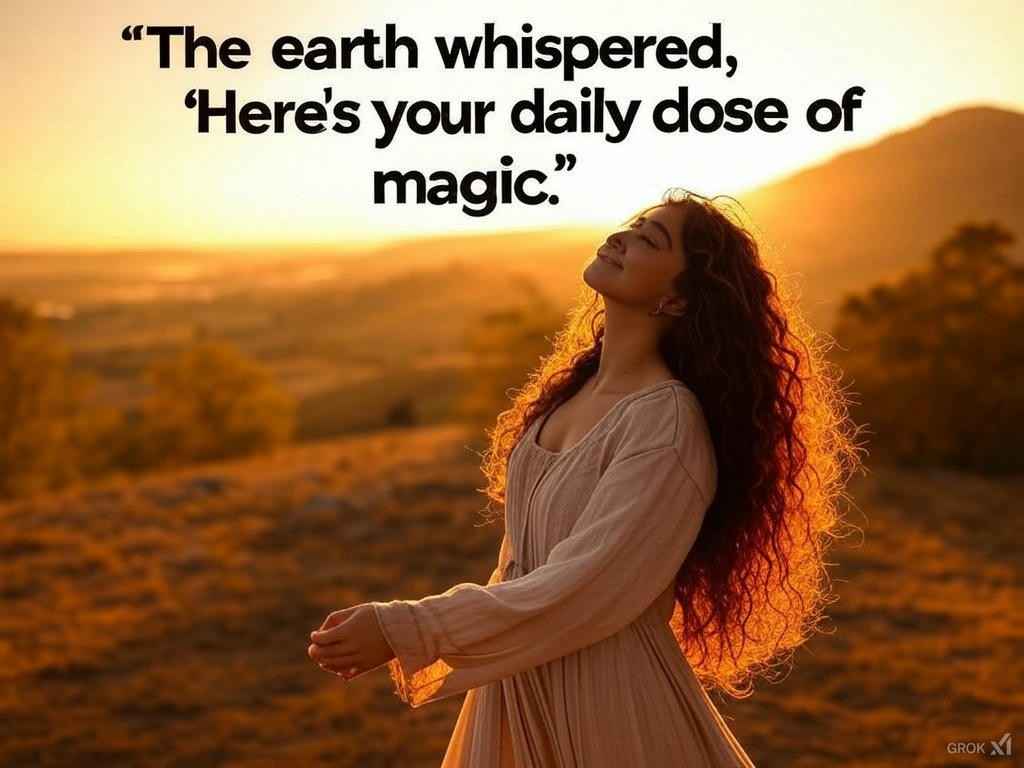 A quote about a beautiful view