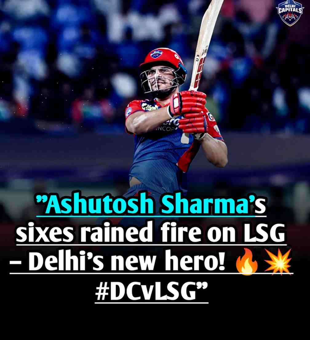 Quote about Ashutosh Sharma's victory inning for Delhi Capitals