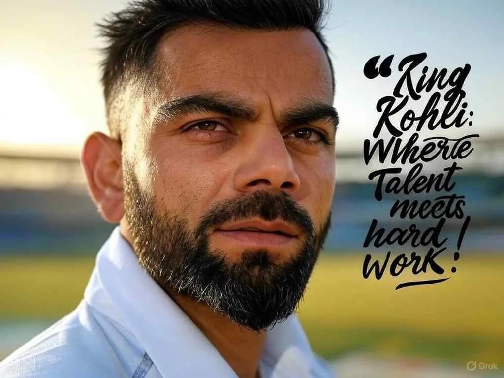King Kohli inspirational captions