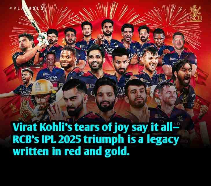 RCB won IPL TROPHY 2025, captions and quotes